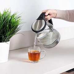 Чайник SCARLETT SC-EK27G35, 1,8 л, 1800 Вт, закрытый нагревательный элемент, стекло, стальной Чайник SCARLETT SC-EK27G35, 1,8 л, 1800 Вт, закрытый нагревательный элемент, стекло, стальной - фото 7