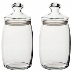 Банка для сыпучих продуктов, с крышкой, КОМПЛЕКТ 2 штуки, 1100 мл, стекло, PASABAHCE "ЧЕШНИ", фирменная подарочная упаковка, 97425 - фото 2