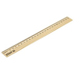 Линейка деревянная 25 см, STAFF, канадская сосна, 210799 - фото 3