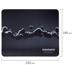 Коврик для мыши SONNEN "DROPS", резина + ткань, 220х180х3 мм, 513290 Коврик для мыши SONNEN "DROPS", резина + ткань, 220х180х3 мм, 513290 - фото 6