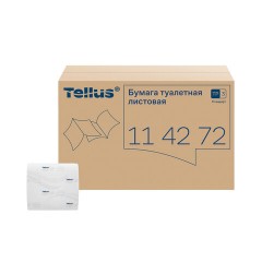 Бумага туалетная Tellus/TORK (Система Т3) UNIVERSAL, КОМПЛЕКТ 40 шт., листовая, 250 л., 11х23 см, 1-слойная, 114272 - фото 9