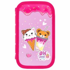 Пенал ЮНЛАНДИЯ, 2 отделения, картон с эффектом soft-touch, 19х11 см, "Candy friends", 272263 Пенал ЮНЛАНДИЯ, 2 отделения, картон с эффектом soft-touch, 19х11 см, "Candy friends", 272263 - фото 2