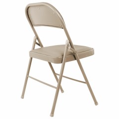 Стулья складные BRABIX "Golf Plus CF-003" КОМФОРТ, КОМПЛЕКТ 4шт., бежевый каркас, кожзам бежевый, 533033 - фото 7