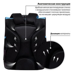 Ранец ПИФАГОР BASIC, 1 отделение, 3 кармана, эргономичная спинка, "Angry shark", 35х28х18 см, 272044 Ранец ПИФАГОР BASIC, 1 отделение, 3 кармана, эргономичная спинка, "Angry shark", 35х28х18 см, 272044 - фото 11