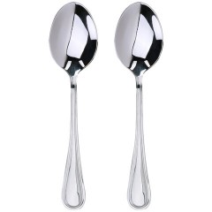 Ложки чайные CLASSIC, НАБОР 2 шт., на подвесе, нержавеющая сталь, серебристые, WEGLA (ВЕГЛА), 702262 - фото 3