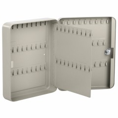 Шкафчик (Ключница) на 90 ключей BRAUBERG, 300х240х80 мм, с замком, +90 брелоков, серый, 290339 Шкафчик (Ключница) на 90 ключей BRAUBERG, 300х240х80 мм, с замком, +90 брелоков, серый, 290339 - фото 2