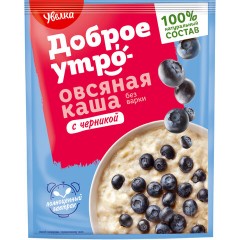 Каша овсяная УВЕЛКА, с черникой, в шоубоксе, 20 шт. по 40 г, 695 - фото 3
