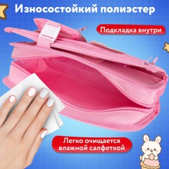Пенал мягкий BRAUBERG KIDS, 3 отделения, кармашек на карабине, полиэстер, "Sweet friends", 22х10х7 см, 273558 Пенал мягкий BRAUBERG KIDS, 3 отделения, кармашек на карабине, полиэстер, "Sweet friends", 22х10х7 см, 273558 - фото 14