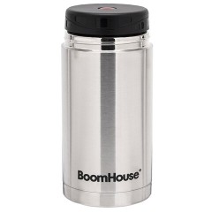 Термос 1 л для еды/напитков с широким горлом, BOOMHOUSE (БУМХАУС) WIDE, нержавеющая сталь SUS304, серебристый, 700320 - фото 3