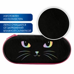 Пенал-футляр BRAUBERG, 1 отделение, органайзер, полиэстер, 22x9x5 см, "Cat eye", 271585 Пенал-футляр BRAUBERG, 1 отделение, органайзер, полиэстер, 22x9x5 см, "Cat eye", 271585 - фото 7