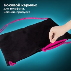 Мешок для обуви BRAUBERG плотный, карман на молнии, подкладка, 43х33 см, Neon Pink, 272428 Мешок для обуви BRAUBERG плотный, карман на молнии, подкладка, 43х33 см, Neon Pink, 272428 - фото 10