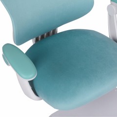 Кресло детское с подставкой для ног BRABIX "Sky MG-206", велюр, голубое, 533155 - фото 13