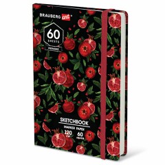 Скетчбук для маркеров 120 г/м2, 148х210 мм, 60 л., твердая обложка, резинка, BRAUBERG ART PREMIERE, МИКС, 115103 Скетчбук для маркеров 120 г/м2, 148х210 мм, 60 л., твердая обложка, резинка, BRAUBERG ART PREMIERE, МИКС, 115103 - фото 3
