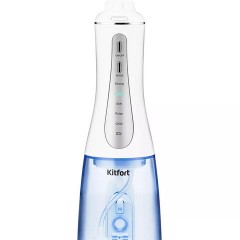 Ирригатор для полости рта KITFORT КТ-2915, портативный, емкость резервуара 0,35 л, 2 насадки, белый - фото 3