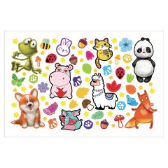 Альбом с наклейками, А5, 8 листов, 600 наклеек, "Милые и забавные" HATBER, 8Ан5, 8Ан5_31982 - фото 9