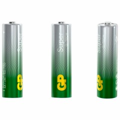 Батарейки КОМПЛЕКТ 4 шт., GP Super, AA (LR6,15А), алкалиновые, пальчиковые, ПРОМО 3+1, 15A3/1-2CR4 - фото 4