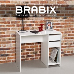 Стол письменный/компьютерный BRABIX "Scandi CD-017", 900х450х750 мм, 2 ящика, белый, 641894, ЦБ013706-1 - фото 16
