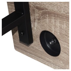 Стол на металлокаркасе BRABIX "LOFT CD-006", 1200х500х730 мм, 2 полки, цвет дуб антик, 641225 - фото 10