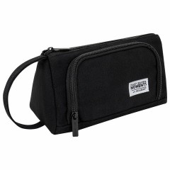 Пенал-косметичка BRAUBERG с ручкой, 1 откидная планка, полиэстер, 22x10х8 см, Black, 272339 - фото 5