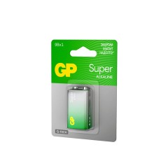 Батарейка GP Super 6LR61/Крона 9V/1604A 1604A-5CR1/1604AA21-5CRSBC1 бл/1 Батарейка GP Super 6LR61/Крона 9V/1604A 1604A-5CR1/1604AA21-5CRSBC1 бл/1 - фото 3