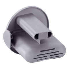 Ершик для унитаза силиконовый (плоский) + щеточка, напольный / настенное крепление, LAIMA, 700561 - фото 7