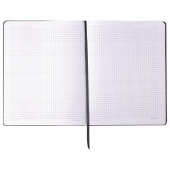 Тетрадь БОЛЬШОЙ ФОРМАТ (200x252 мм) В5, BRAUBERG "Metropolis Extra", под кожу, клетка, 80 л., черный, 111050 - фото 5
