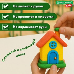 Пластилин классический BRAUBERG KIDS, 24 цвета, 500 г, ВЫСШЕЕ КАЧЕСТВО, 105874 - фото 8