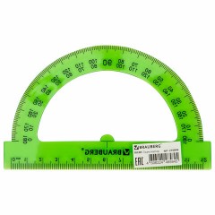Транспортир 12 см, 180 градусов, BRAUBERG, прозрачный, неоновый, ассорти, 210849 Транспортир 12 см, 180 градусов, BRAUBERG, прозрачный, неоновый, ассорти, 210849 - фото 9