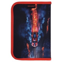 Пенал BRAUBERG с наполнением, 1 отделение, 1 откидная планка, 24 предмета, 21х14 см, "Foggy car", 273533 - фото 3