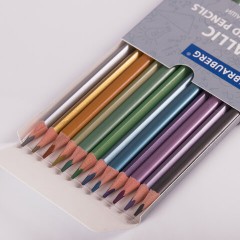 Карандаши цветные BRAUBERG, 60 цветов (Базовые, Металлик, Неон, Пастель, Телесные), трехгранные, грифель 3 мм, натуральное дерево, 181792 - фото 10