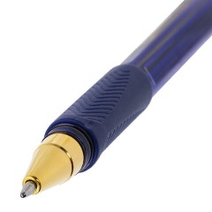 Ручки шариковые BRAUBERG BP-GT GLD BLUE, НАБОР 5 ШТУК, СИНИЕ, пишущий узел 0,7 мм, линия письма 0,35 мм, 144511 - фото 4