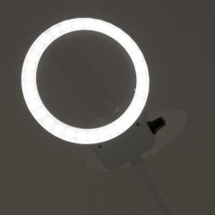 Лупа настольная с LED-ПОДСВЕТКОЙ, диаметр 110 мм, увеличение 3, корпус белый, BRAUBERG, 455930 - фото 6