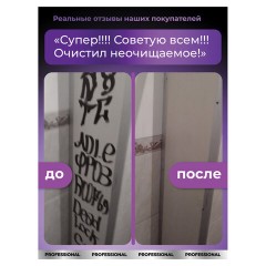Антискотч для удаления этикеток, жвачки, маркера, граффити, клея 600 мл GRASS ANTIGRAFFITI PROF, 125602 - фото 5