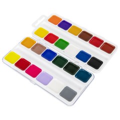 Краски акварельные BRAUBERG KIDS, медовые, 24 цвета, квадратные кюветы, пластиковый пенал, 192284 Краски акварельные BRAUBERG KIDS, медовые, 24 цвета, квадратные кюветы, пластиковый пенал, 192284 - фото 4