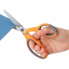 Ножницы BRAUBERG "PROFESSIONAL" 3 шт. (135, 180, 210 мм), серо-оранжевые ручки, ВЫГОДНАЯ УПАКОВКА, 272981 Ножницы BRAUBERG "PROFESSIONAL" 3 шт. (135, 180, 210 мм), серо-оранжевые ручки, ВЫГОДНАЯ УПАКОВКА, 272981 - фото 10