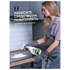 Средство для чистки плит, стеклокерамики от жира / нагара 600 мл, GRASS AZELIT АНТИЖИР щелочное, распылитель, 125642 - фото 7