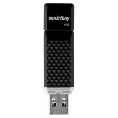 Флеш-диск 8 GB, SMARTBUY Quartz, USB 2.0, черный, SB8GBQZ-K - фото 5