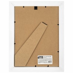 Рамка 21х30 см небьющаяся, КОМПЛЕКТ 3 шт., багет 29 мм, МДФ, BRAUBERG "Basic", белая, 391260 - фото 3