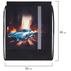 Мешок для обуви ЮНЛАНДИЯ, плотный, светоотражающая полоса, 46х36 см, "Fire car", 272411 Мешок для обуви ЮНЛАНДИЯ, плотный, светоотражающая полоса, 46х36 см, "Fire car", 272411 - фото 7