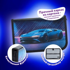 Пенал ЮНЛАНДИЯ, 1 отделение, металлизированный картон, конгрев, 19х11 см, "Street power", 272282 Пенал ЮНЛАНДИЯ, 1 отделение, металлизированный картон, конгрев, 19х11 см, "Street power", 272282 - фото 9