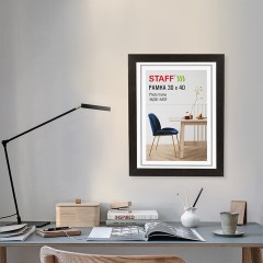 Рамка 30х40 см, небьющаяся, багет 30 мм, МДФ, STAFF "Style", цвет венге, 391340 - фото 7