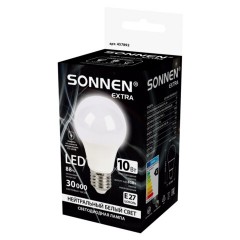 Лампа светодиодная SONNEN EXTRA, 10 (85) Вт, Е27, груша, нейтральный белый, 30000 ч, LED A60-10W-4000-Е27, 457892 - фото 3