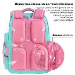 Рюкзак ЮНЛАНДИЯ COMPLETE с пеналом в комплекте, эрго-спинка, "Yummy cat", 42х29х14 см, 270663 Рюкзак ЮНЛАНДИЯ COMPLETE с пеналом в комплекте, эрго-спинка, "Yummy cat", 42х29х14 см, 270663 - фото 12