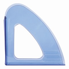 Лоток вертикальный для бумаг BRAUBERG "Delta", 240х90х240 мм, тонированный синий, 237245 Лоток вертикальный для бумаг BRAUBERG "Delta", 240х90х240 мм, тонированный синий, 237245 - фото 5