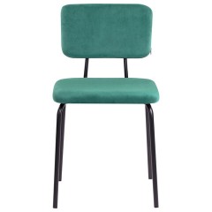 Стулья BRABIX "Dream CF-090", КОМПЛЕКТ 4 шт., черный каркас, ткань зеленая, 533253 - фото 2