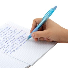 Ручки гелевые стираемые автоматические BRAUBERG "X-ERASE RT PASTEL COLOR", СИНИЕ, НАБОР 4 ШТ., пишущий узел 0,7 мм, линия 0,5 мм, 144426 - фото 11