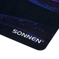 Коврик для мыши SONNEN "NEON WAVE" резина + ткань, 250х200х2 мм, 513958 - фото 2