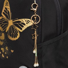 Рюкзак GRIZZLY школьный, анатомическая спинка, 2 отделения, для девочек, "GOLDEN BUTTERFLY", 38х28х18 см, RG-463-5/1 Рюкзак GRIZZLY школьный, анатомическая спинка, 2 отделения, для девочек, "GOLDEN BUTTERFLY", 38х28х18 см, RG-463-5/1 - фото 7