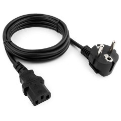 Кабель питания 1,8 м, CABLEXPERT, Schuko-C13, 3x0,5 мм2, 6 A, с заземлением, черный, PC-186 - фото 2