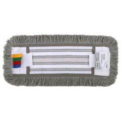 Насадка МОП плоская 50 см, VILEDA PROFESSIONAL "ТриоПлюс Комби", уши (ТИП УВ) микрофибра / хлопок, серый, 167296 - фото 3